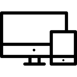 computermonitor und handy icon