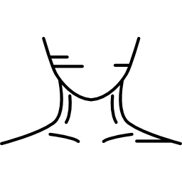 cuello humano icono