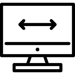 monitor de pc icono