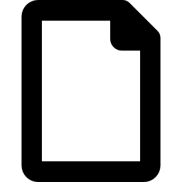 archivo en blanco icono