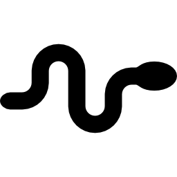 serpent face à droite Icône