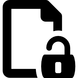 Unlocked File icon