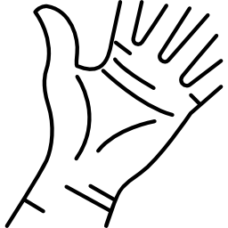 palmo della mano icona