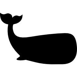 wieloryb skierowany w prawo ikona