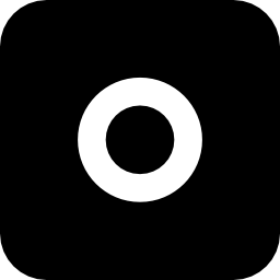 vierkante stopknop icoon