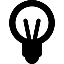 Round Light Bulb icon