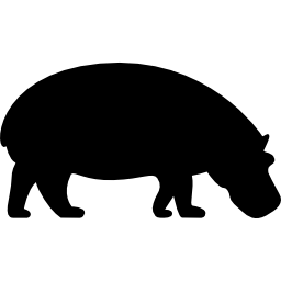 Hippopotamus Looking Right icon