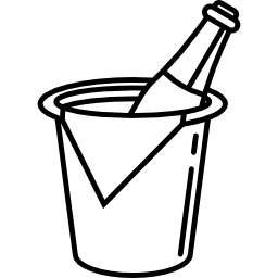 Champagne Bottle with Bucket icon