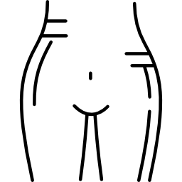 pubis femenino icono