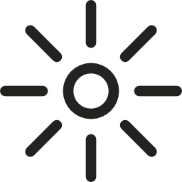 simbolo di luminosità icona