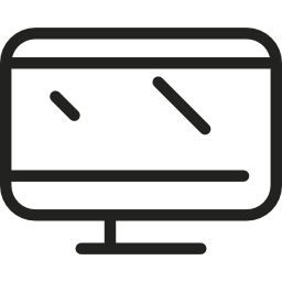 monitor prostokątny ikona
