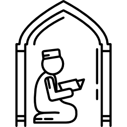 oração islâmica Ícone
