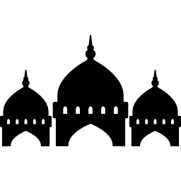 cúpulas de la mezquita icono