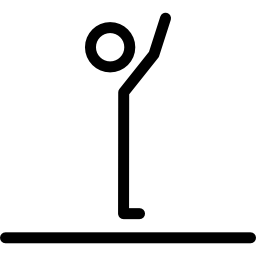 postura di allungamento icona