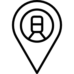 marcador de posición de la estación de metro icono