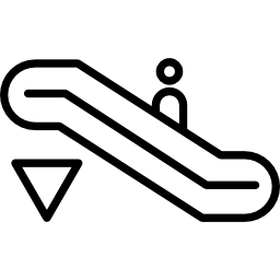 機械式階段を下りる icon