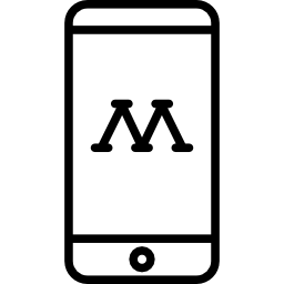 튜브 위의 iphone icon