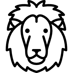 leeuwen hoofd icoon