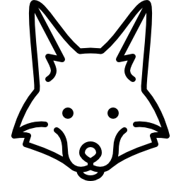 cabeza de zorro icono