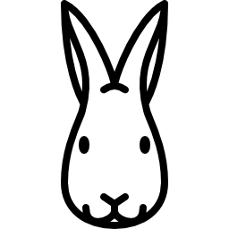 cabeza de conejo icono