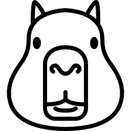 głowa kapibary ikona