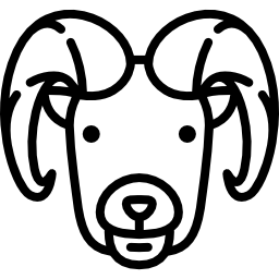 głowa męskiej owcy ikona