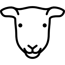 Женская голова овцы иконка
