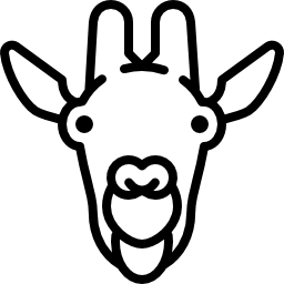 cabeza de jirafa icono