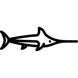 pez espada grande icono