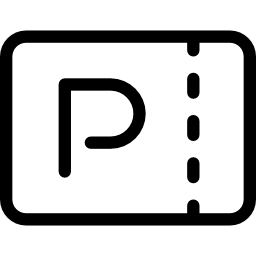 ticket de estacionamiento icono