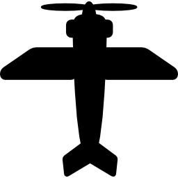 oud vliegtuig icoon
