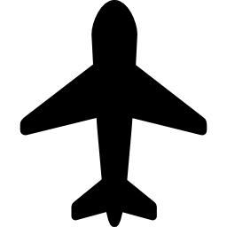 normaal vliegtuig icoon