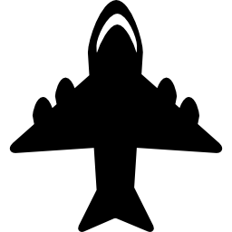 Jet with four engines icon