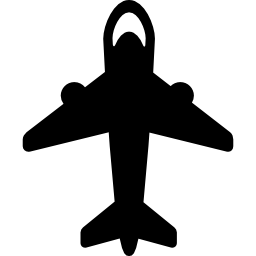 flugzeug mit zwei motoren icon