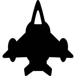 moderne straaljager icoon