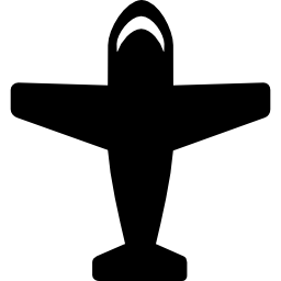 flugzeug mit großen flügeln icon