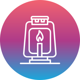 Oil lamp icon