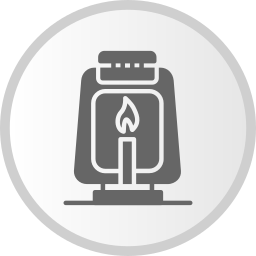 Oil lamp icon