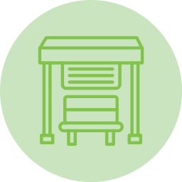 fermata dell'autobus icona