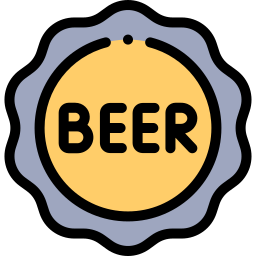 tapa de cerveza icono