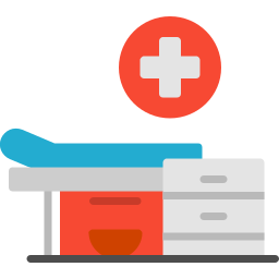 Hospital bed icon