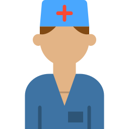 männliche krankenschwester icon