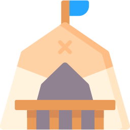 duży namiot ikona
