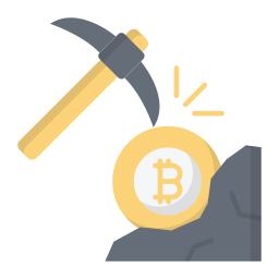 mine de bitcoin Icône