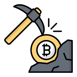 Bitcoin mine icon