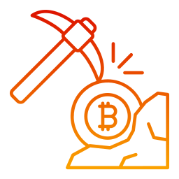 miniera di bitcoin icona
