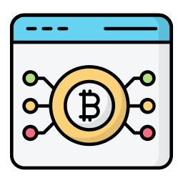 Bitcoin encryption icon