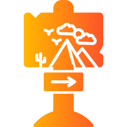 Directional sign icon