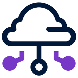 Cloud hosting icon