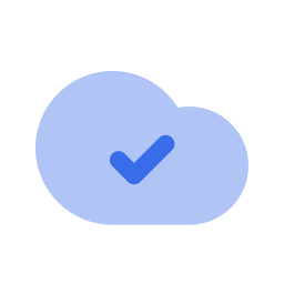 Cloud-check icon